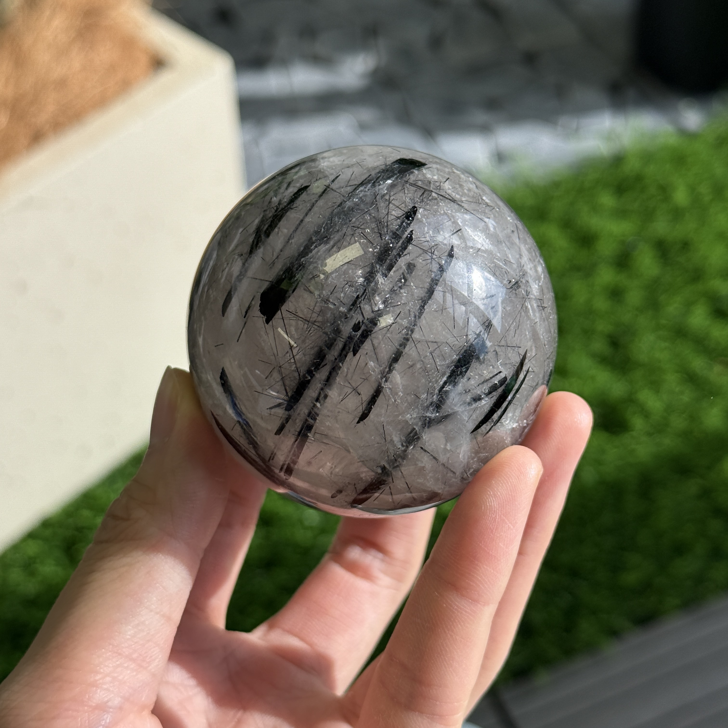 黑髮晶球 6.2cm BQ1623