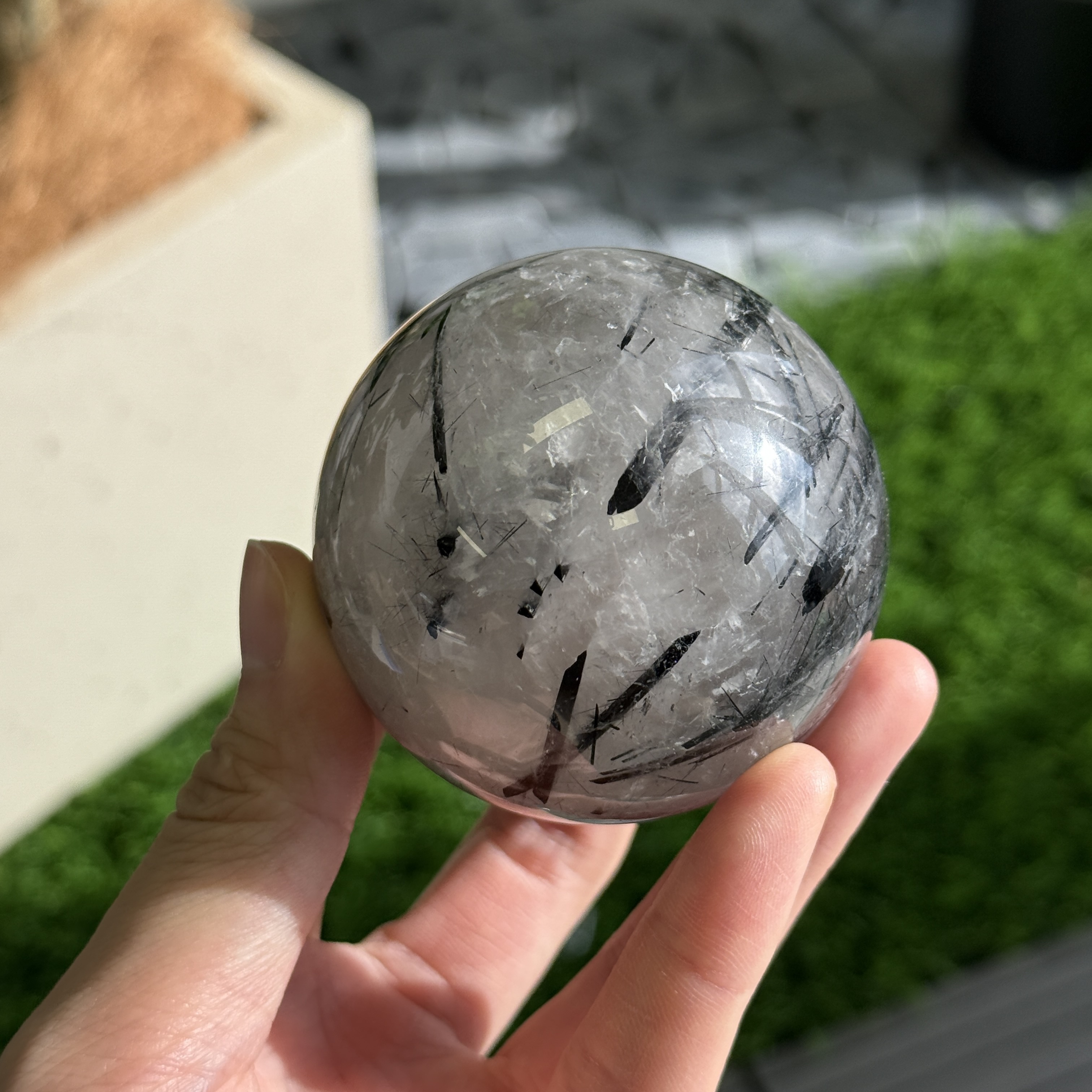 黑髮晶球 6.2cm BQ1623