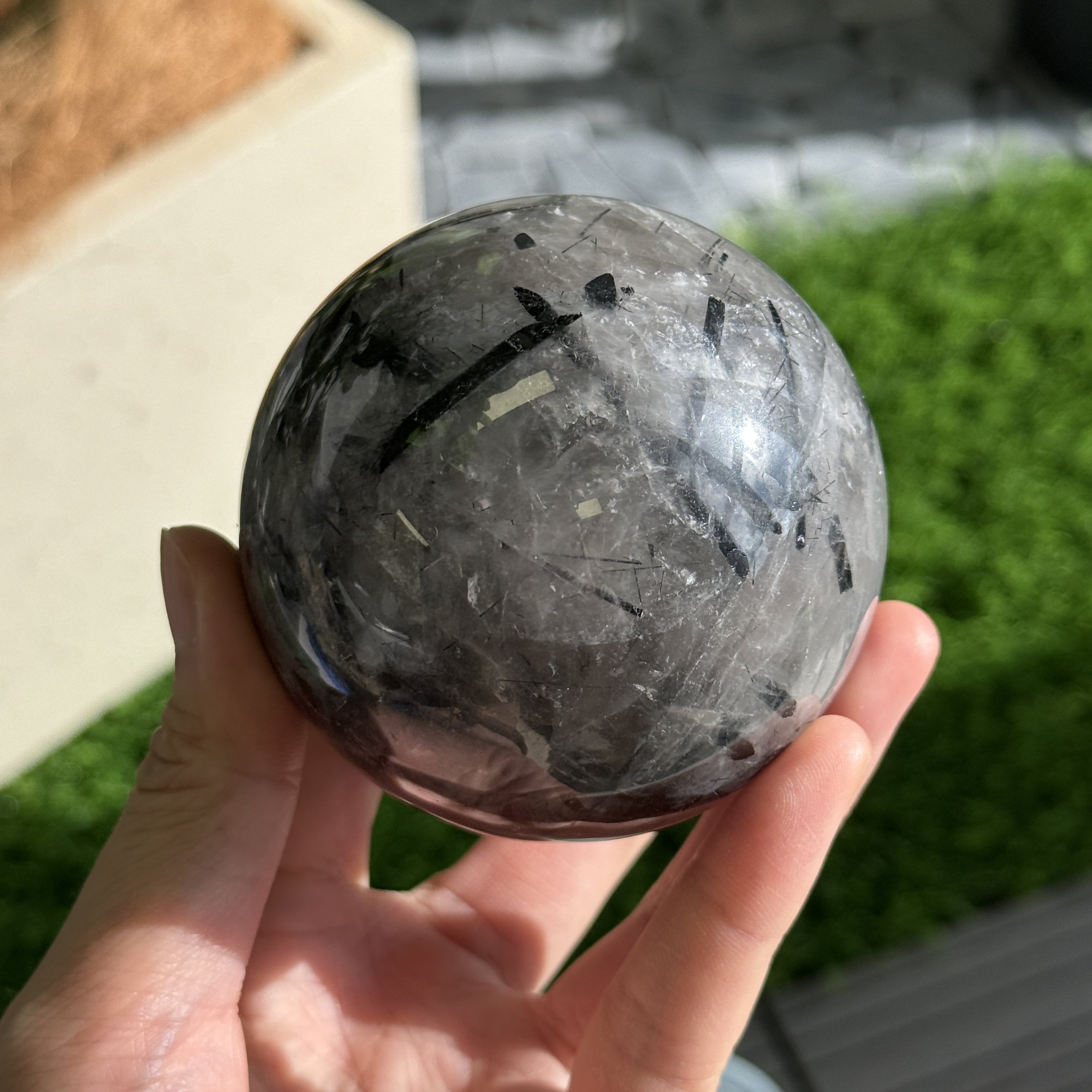 黑髮晶球 7.3cm BQ1622