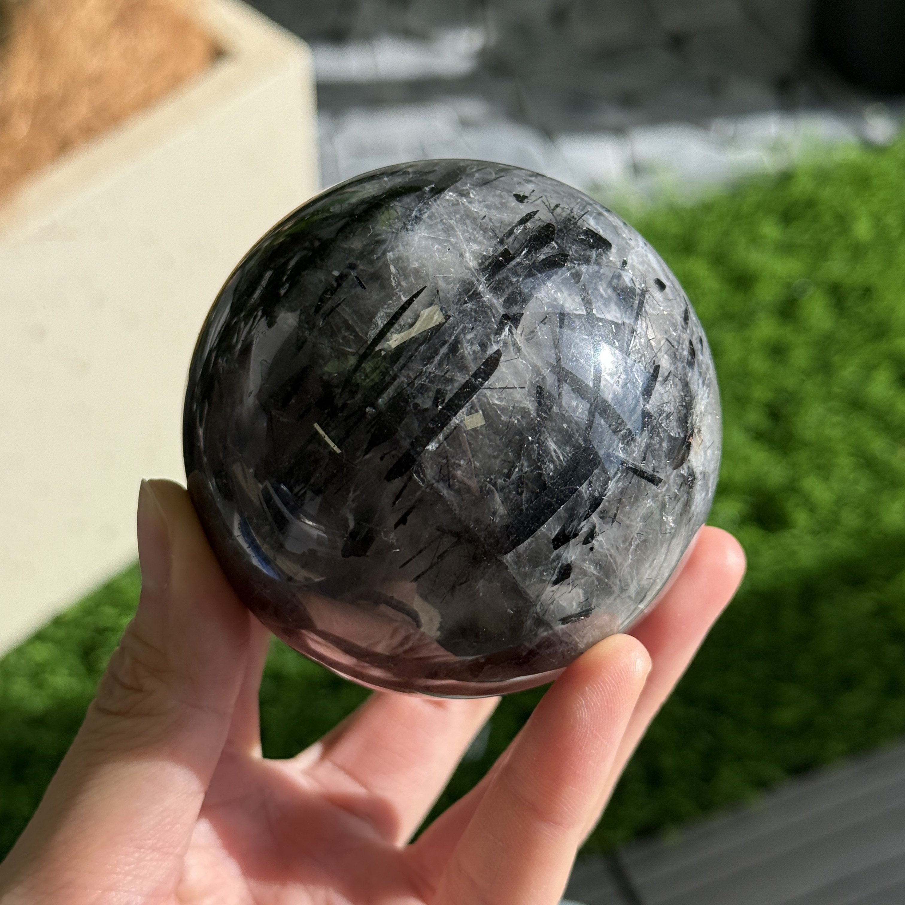 黑髮晶球 7.3cm BQ1622