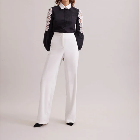 1AF0323-341 [ANNE FONTAINE] Preston Pants White (EU)