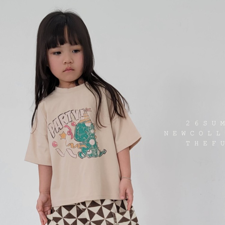 90-140 FUN 派對恐龍上衣 2色