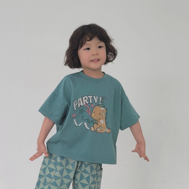 90-140 FUN 派對恐龍上衣 2色