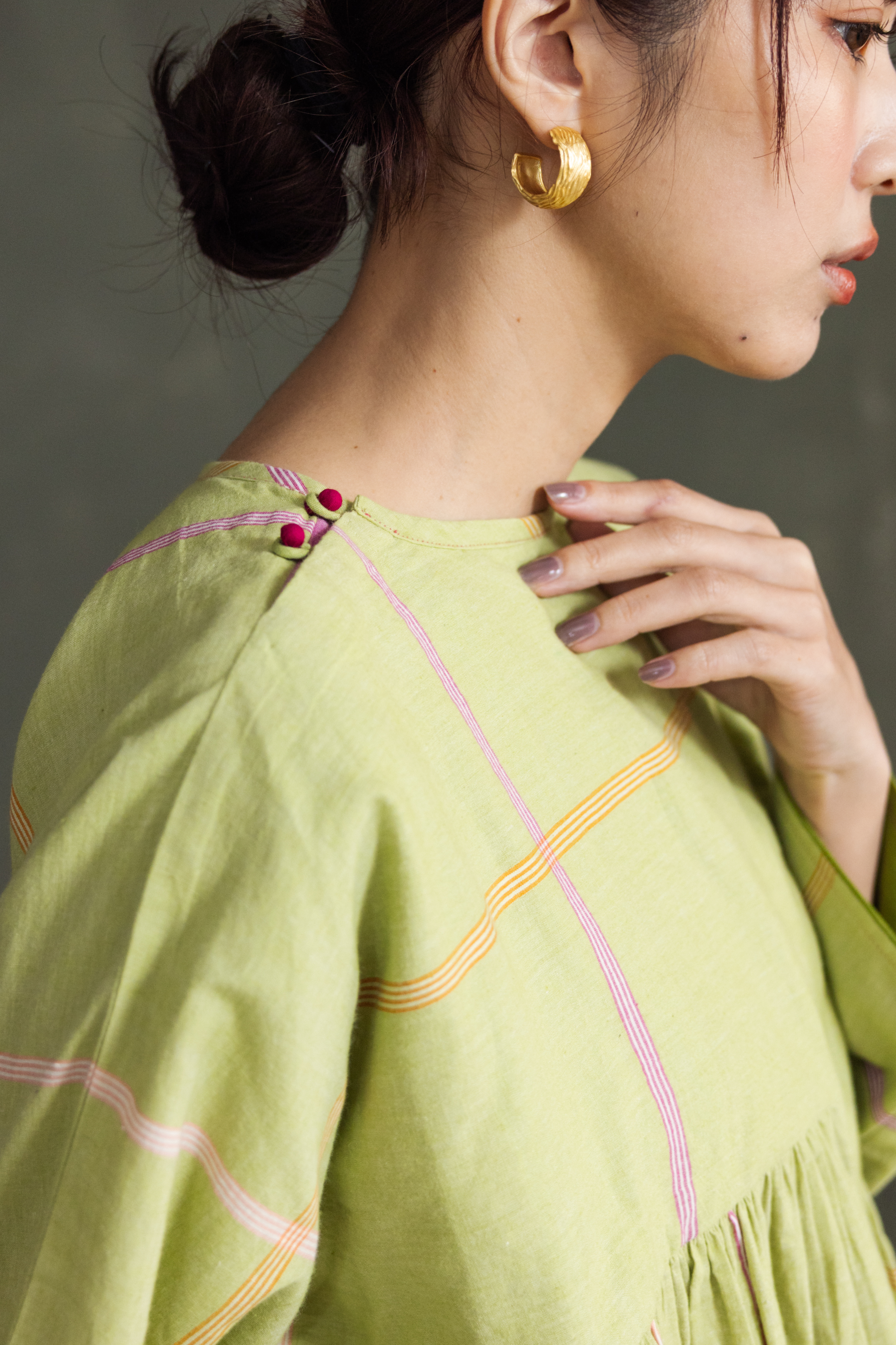 【Kilchu】Rumal checks Top _Green