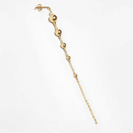 1YA0326-227 [YAY PARIS] Maia Chip Earrings Laminated Gold #24AHC-300sima100 (EU)