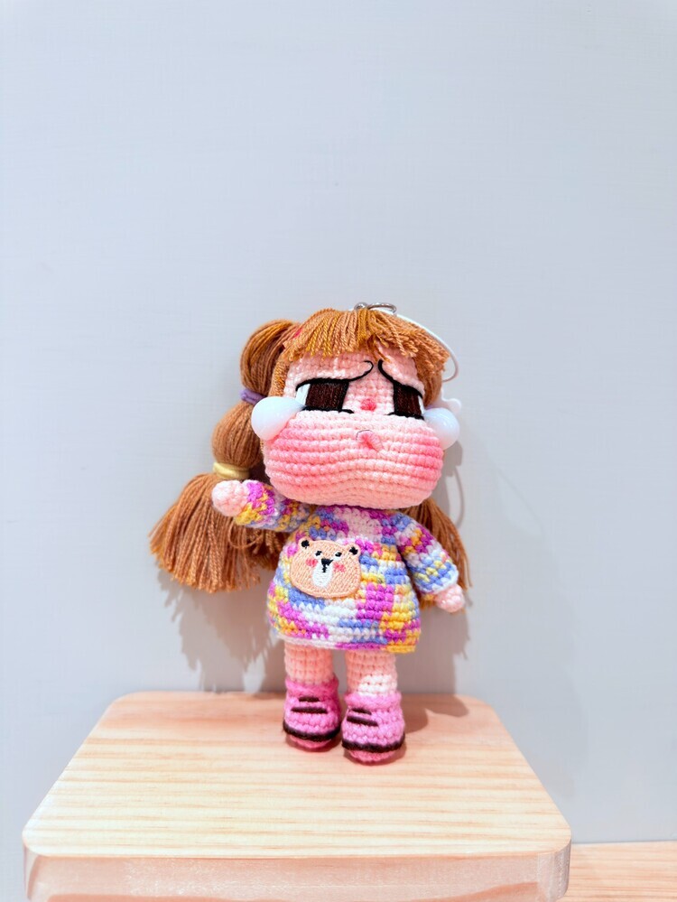 圈圈綁髮眼淚哭娃吊飾『以頭髮顏色為主』