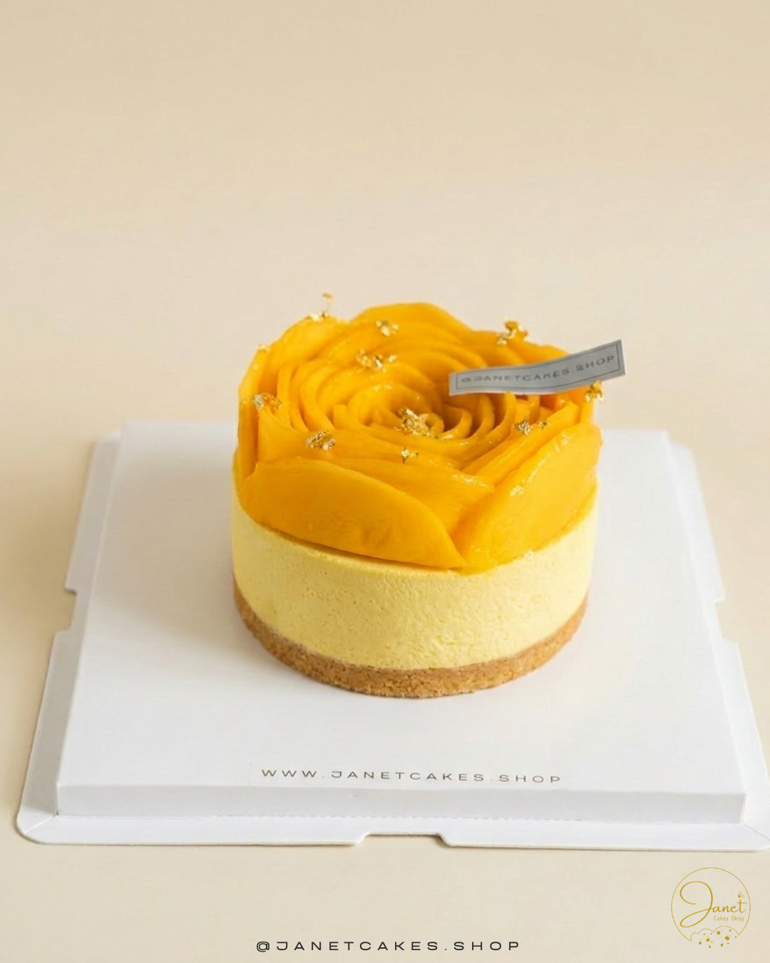 芒果花慕絲蛋糕