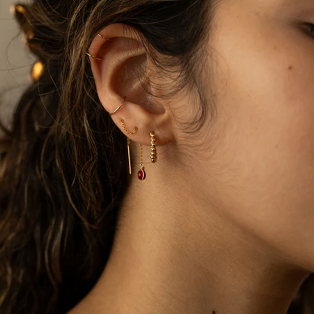 1YA0326-236 [YAY PARIS] Essential Fake Piercing Laminated Gold #22AHC-320sies100 (EU)