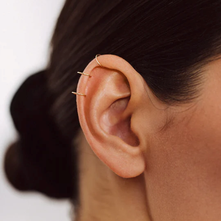 1YA0326-243 [YAY PARIS] Essential Faux Piercing Duo Laminated Gold #23AHC-330duecL00 (EU)