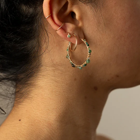 1YA0326-245 [YAY PARIS] Fake Double Helix Piercing Laminated Gold #22SSK-320dbes100 (EU)