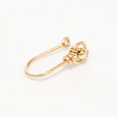 1YA0326-247 [YAY PARIS] Pina Fake Nose Piercing Laminated Gold #420sipn100 (EU)