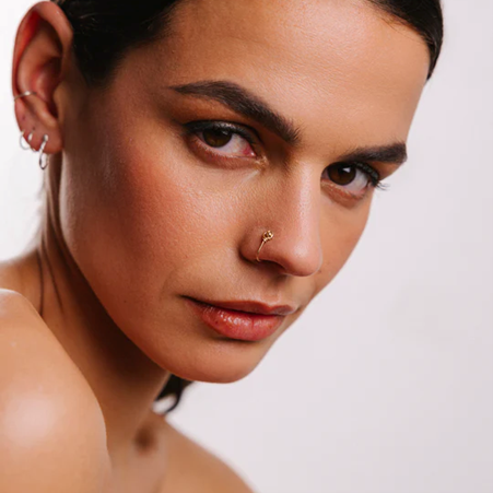 1YA0326-247 [YAY PARIS] Pina Fake Nose Piercing Laminated Gold #420sipn100 (EU)