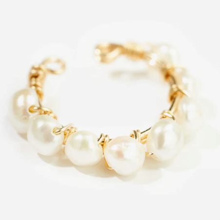 1YA0326-249 [YAY PARIS] Fake Button Piercing Cultured Pearls Laminated Gold #22AHC-310tpbo101 (EU)