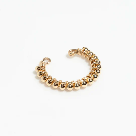 1YA0326-250 [YAY PARIS] Mini Pearl Fake Piercing Laminated Gold #24SUK-310tpfr100 (EU)