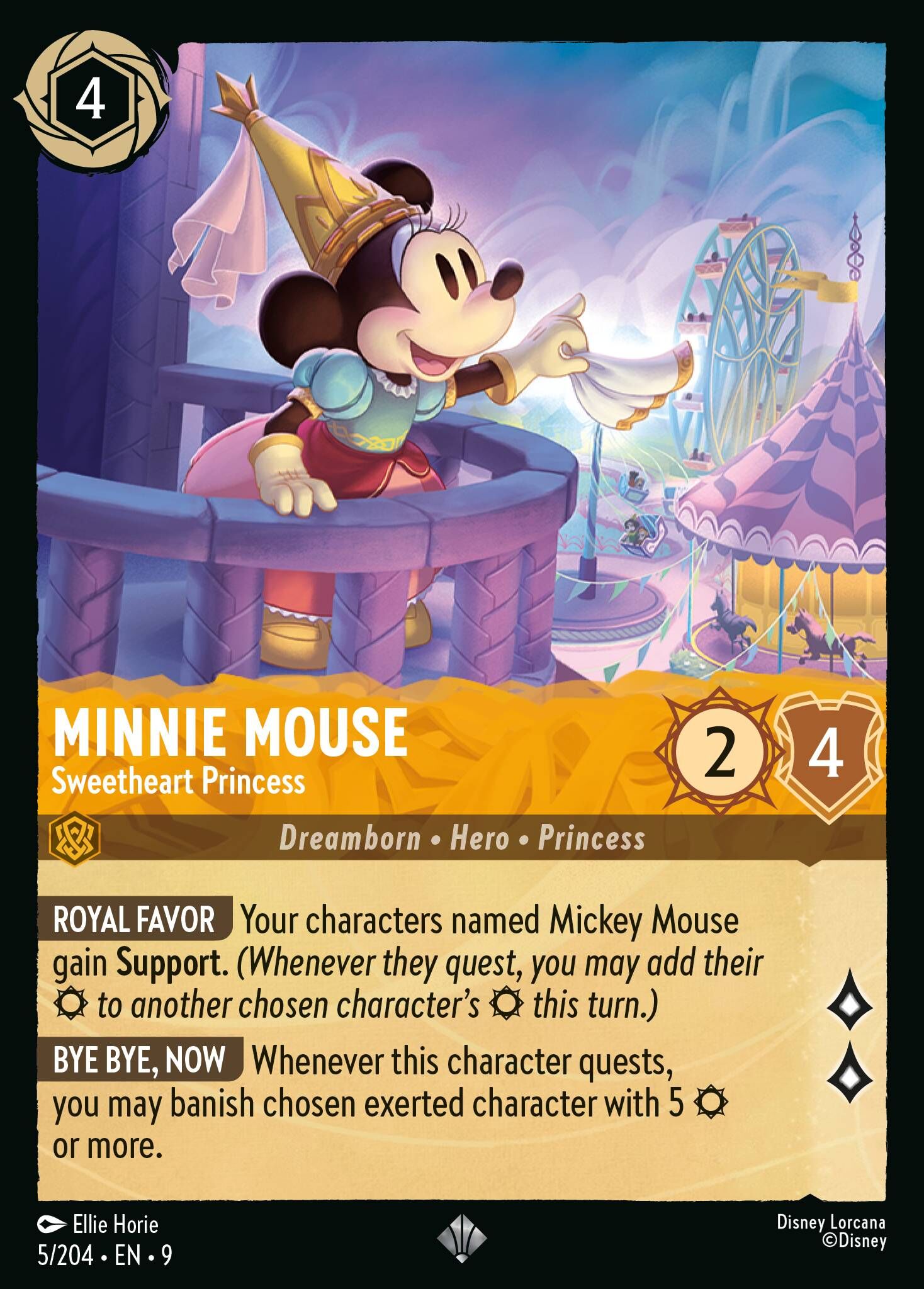 Fabled - 5/204 Minnie Mouse – Sweetheart Princess SR