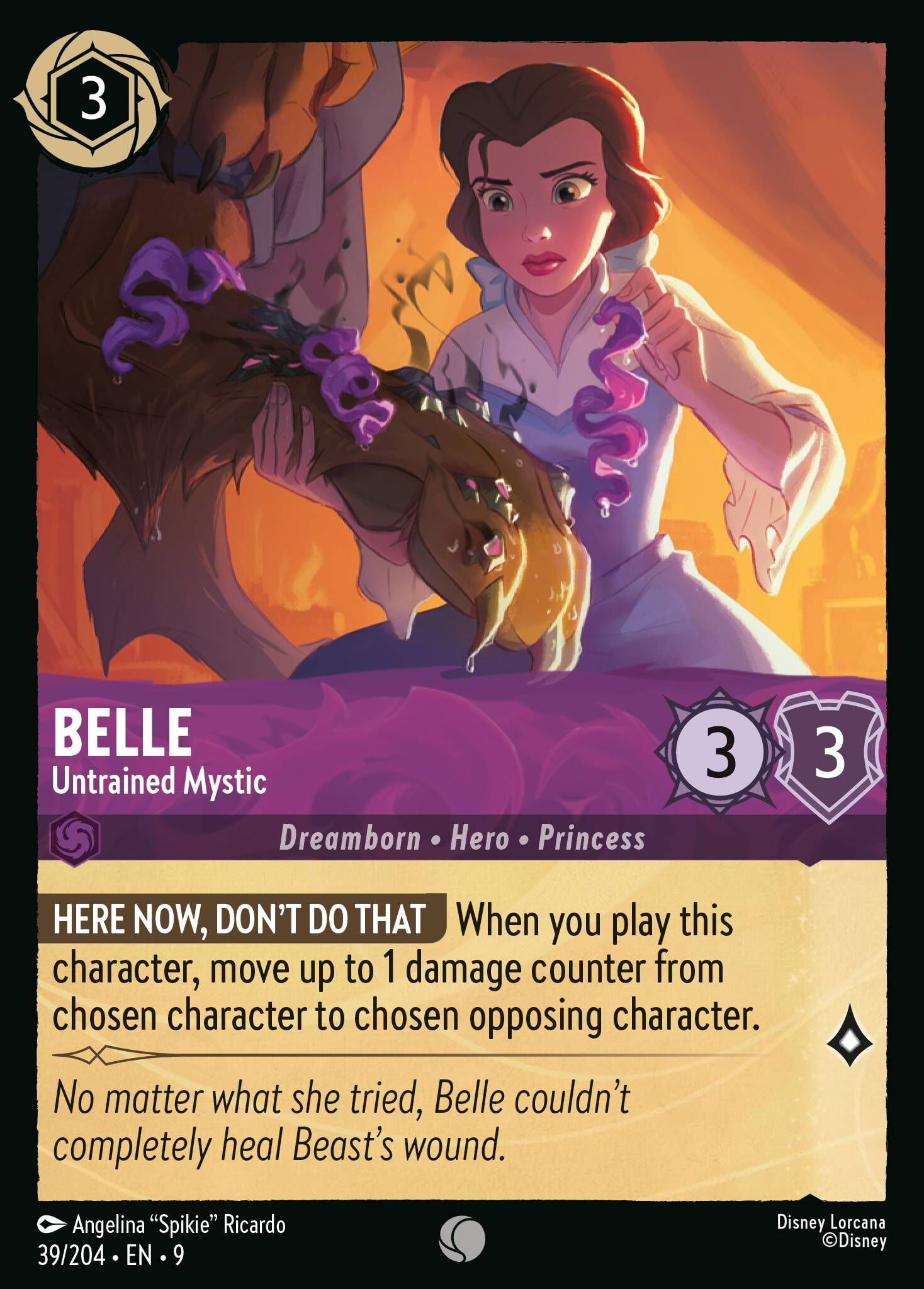 Ursula's Return - 37/204 Belle - Untrained Mystic C (Foil)