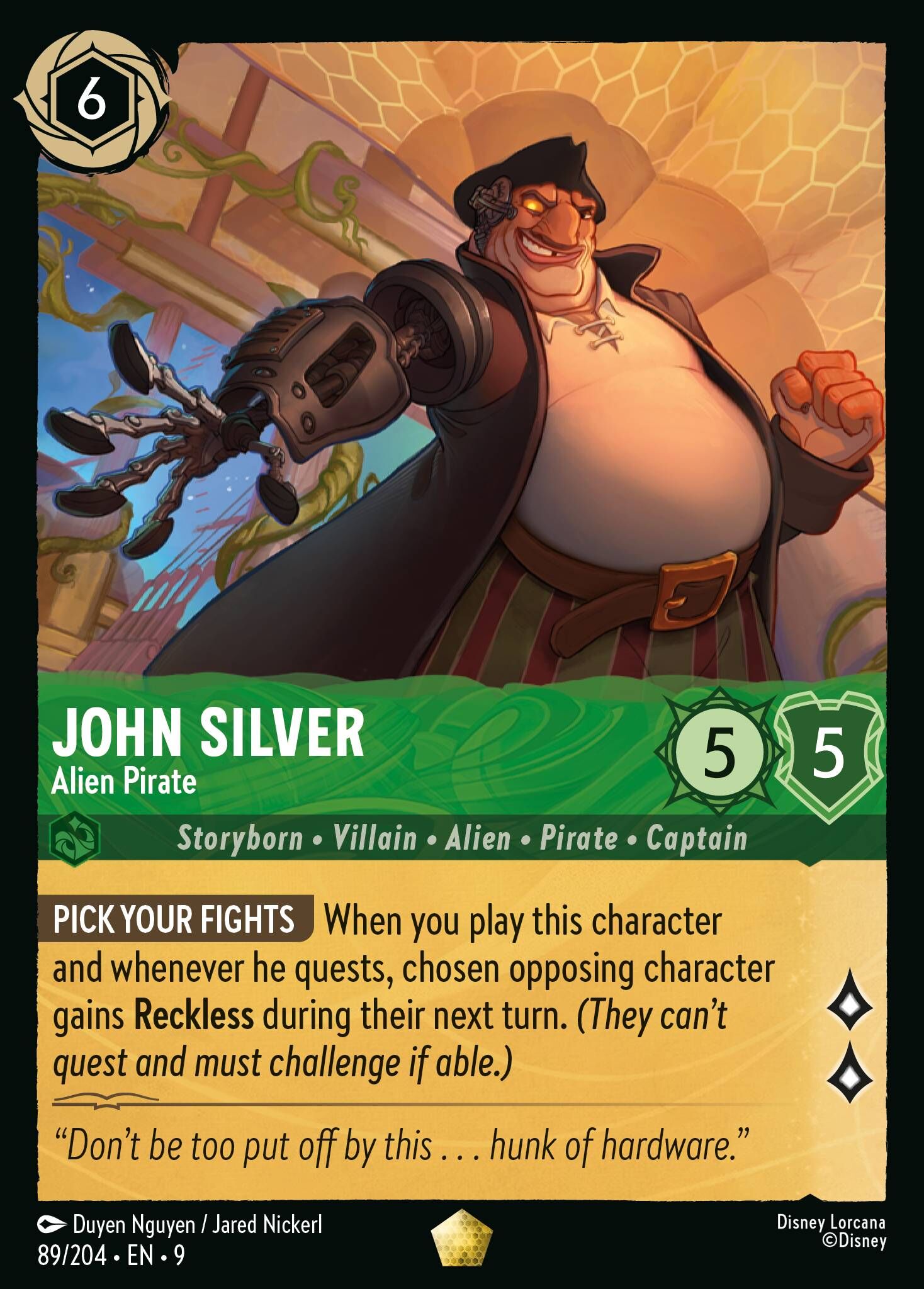 Fabled - 89/204 John Silver - Alien Pirate L