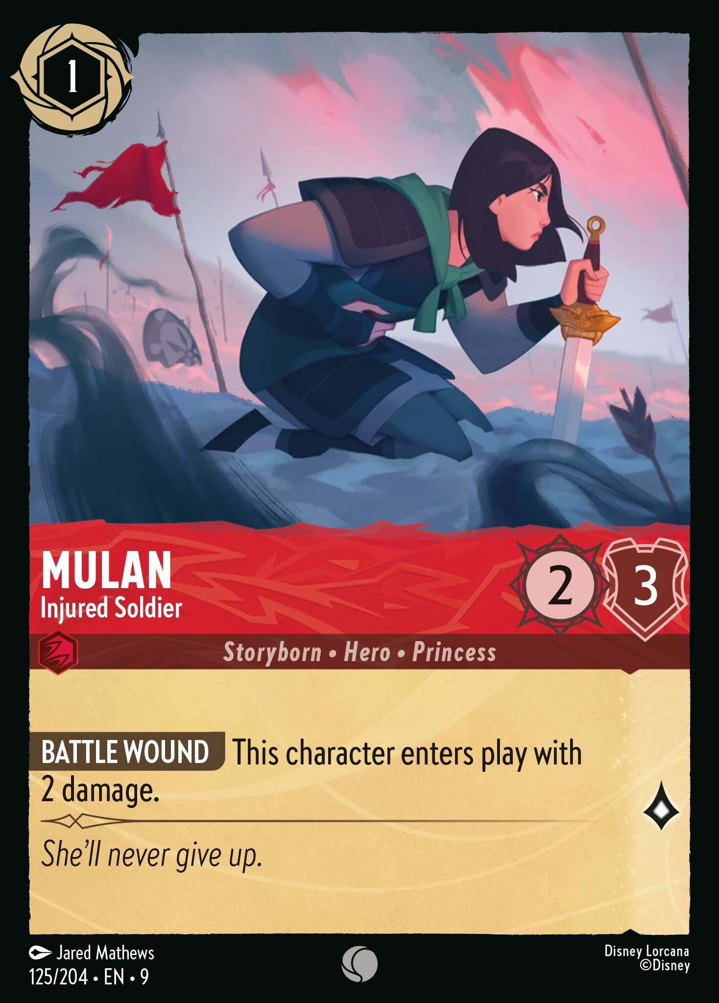 Fabled - 125/204 Mulan - Injured Soldier C