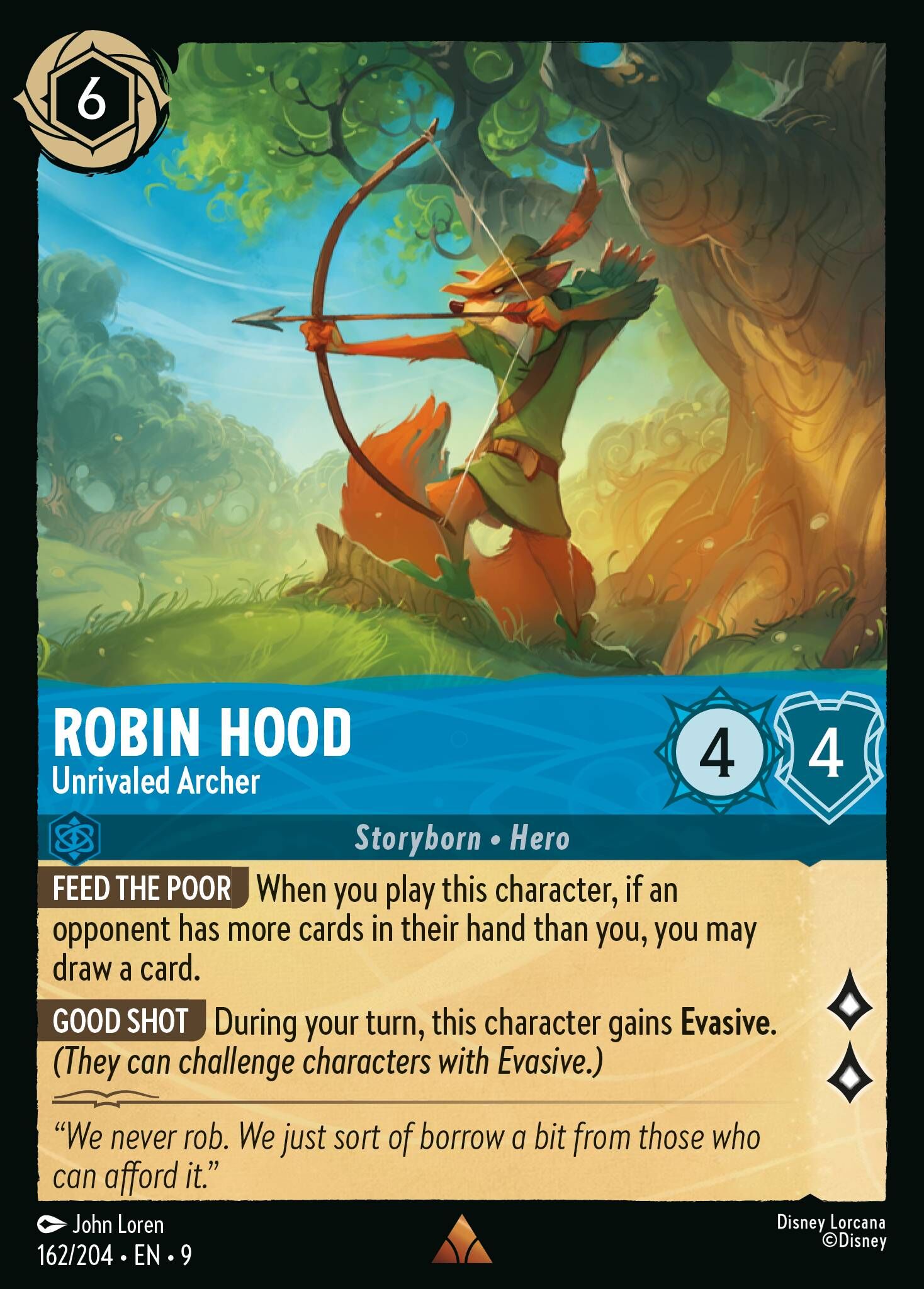 Fabled - 162/204 Robin Hood - Unrivaled Archer R