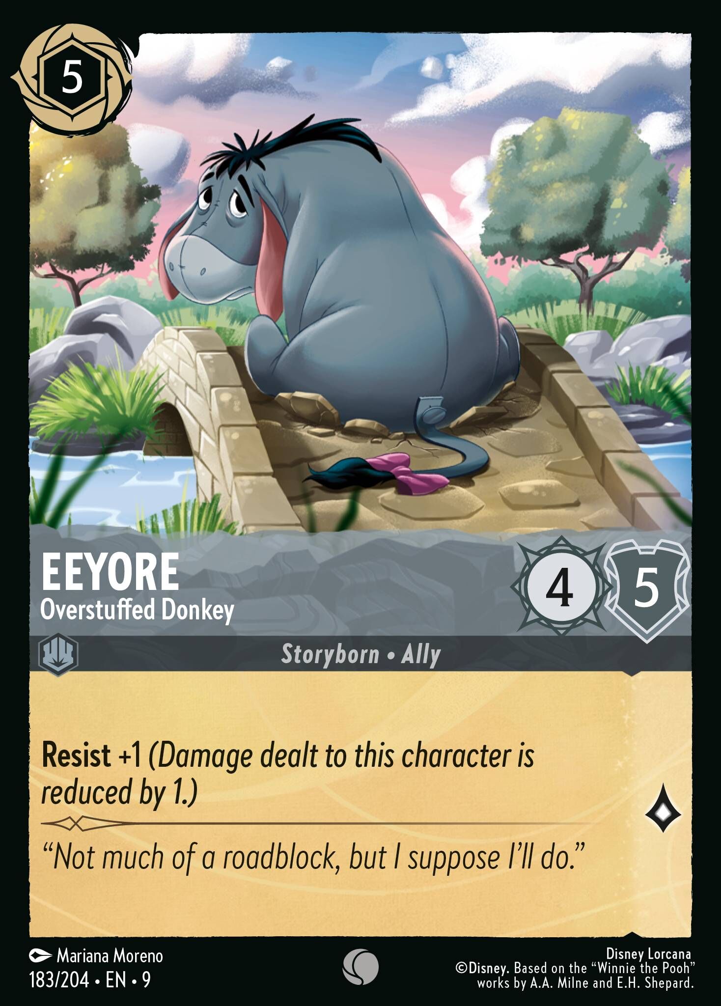 Fabled - 183/204 Eeyore - Overstuffed Donkey C