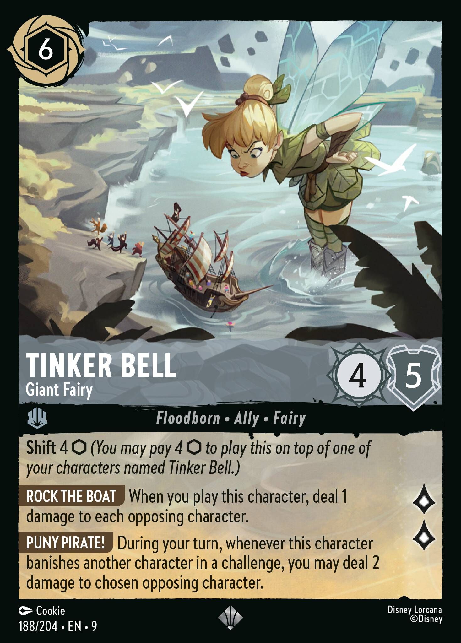 Fabled - 188/204 Tinker Bell - Giant Fairy SR