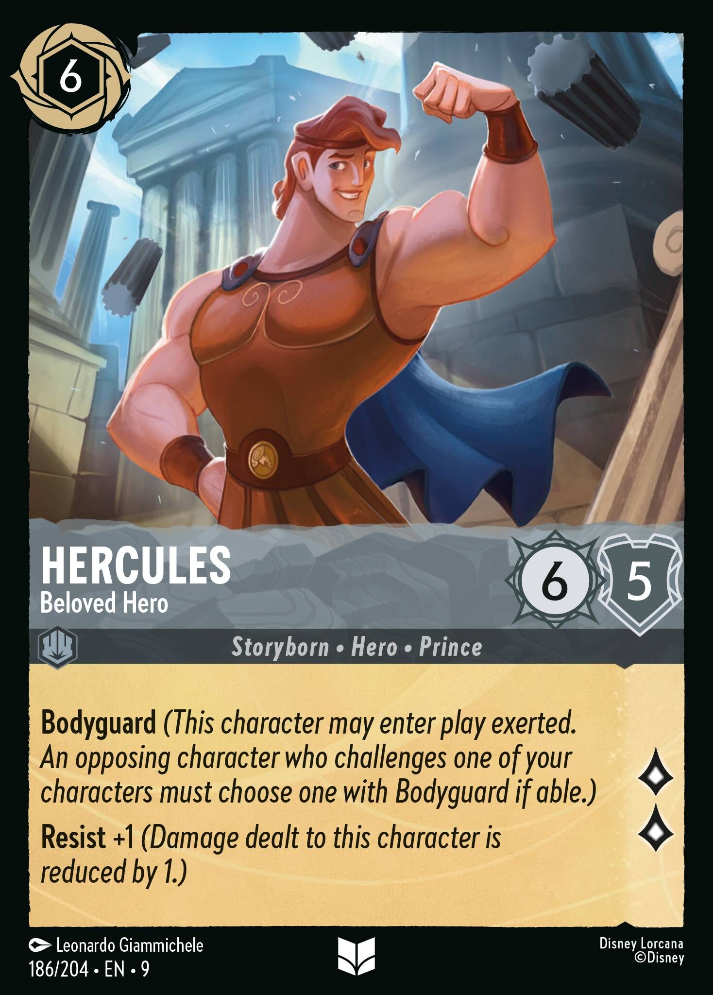 Fabled - 186/204 Hercules - Beloved Hero UC
