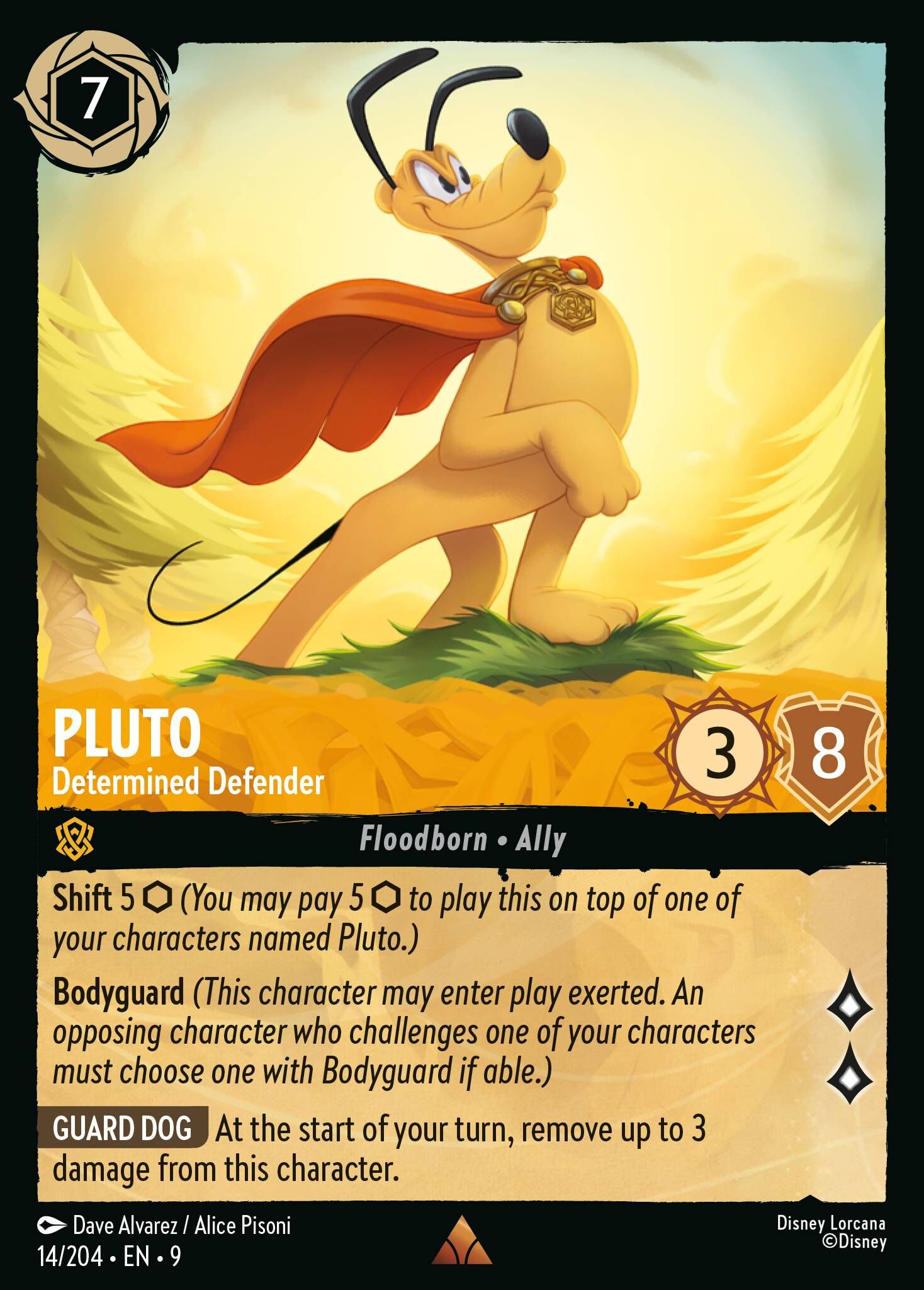 Fabled - 14/204 Pluto – Determined Defender R (Foil)