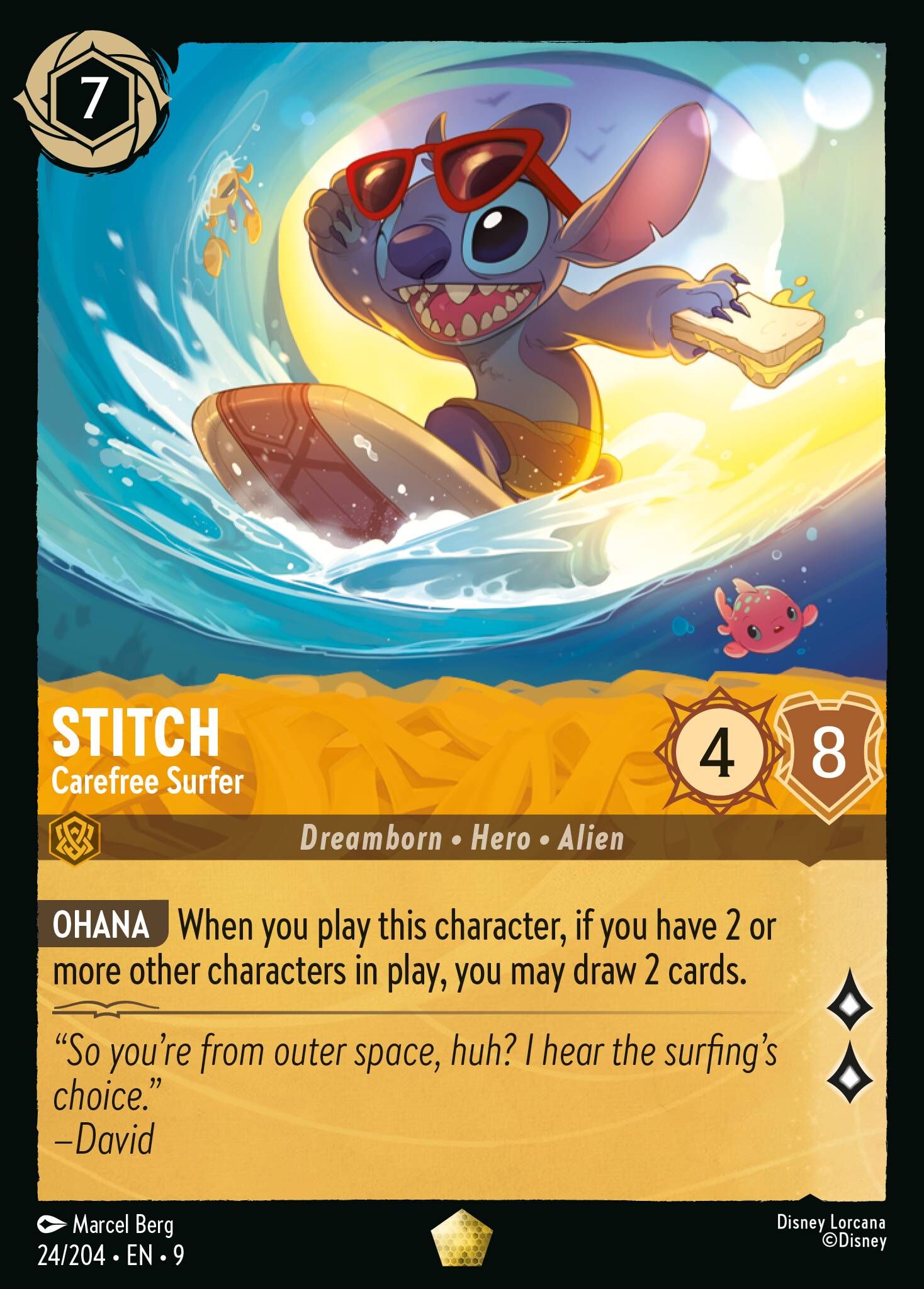Fabled - 24/204 Stitch – Carefree Surfer L (Foil)