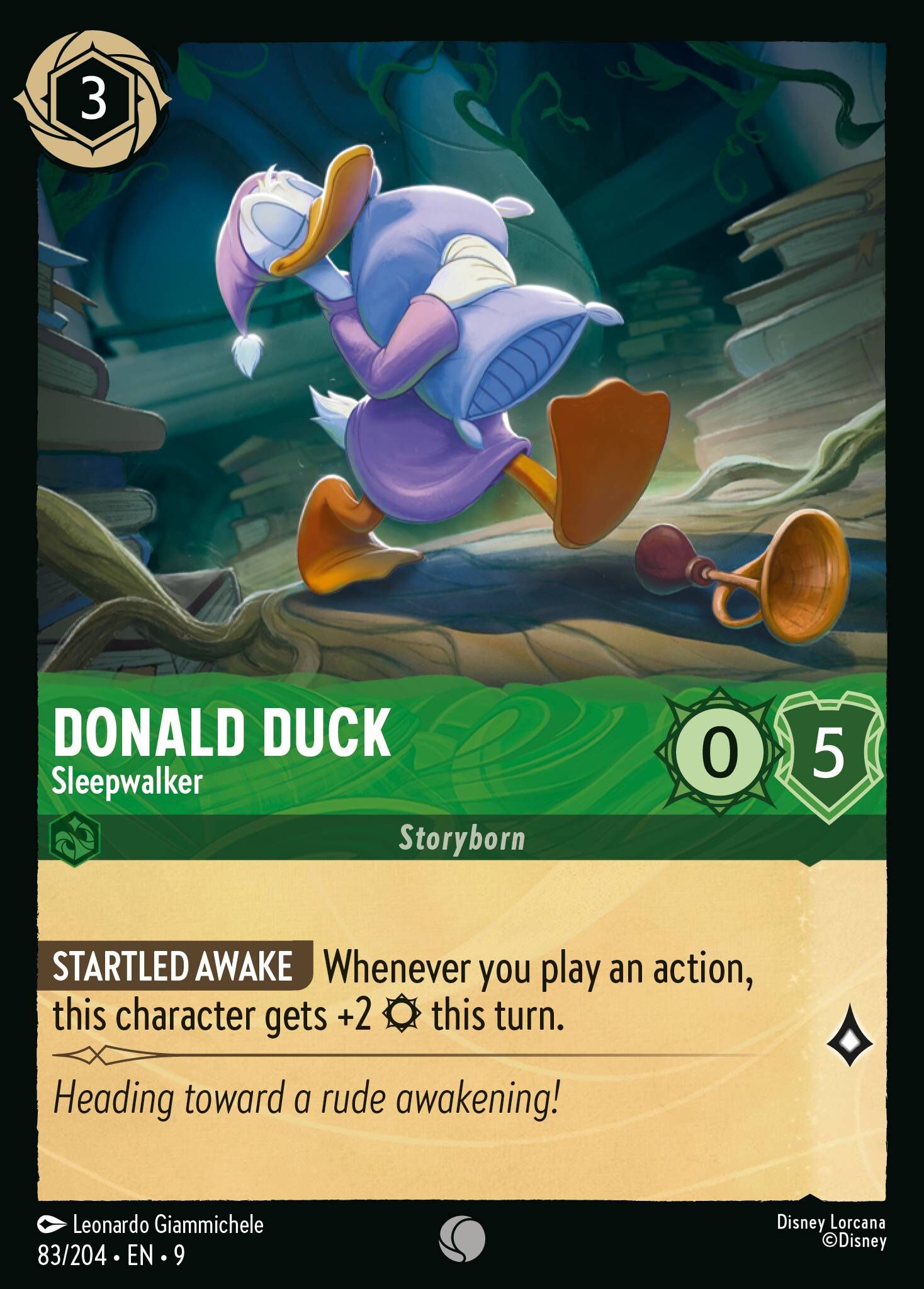 Fabled - 83/204 Donald Duck - Sleepwalker C (Foil)