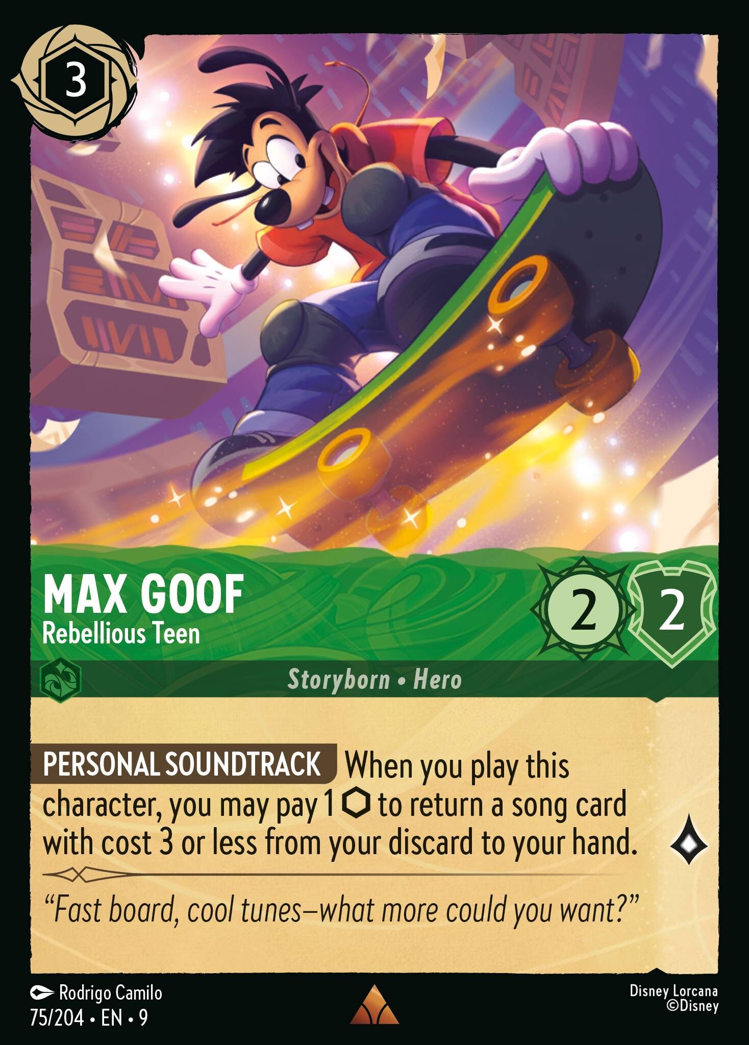 Fabled - 75/204 Max Goof - Rebellious Teen R (Foil)