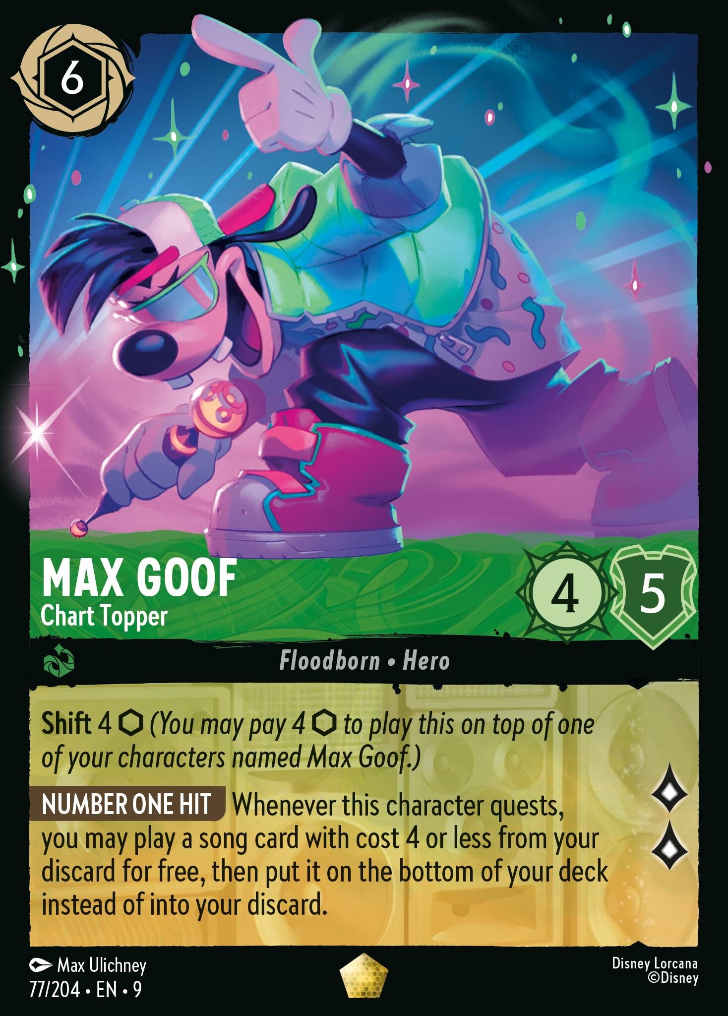 Fabled - 77/204 Max Goof - Chart Topper L (Foil)
