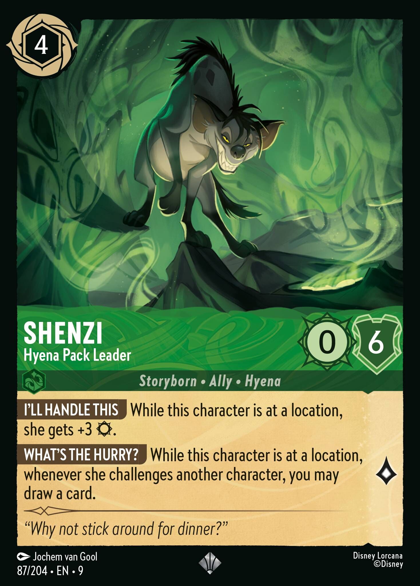 Fabled - 87/204 Shenzi - Hyena Pack Leader SR (Foil)