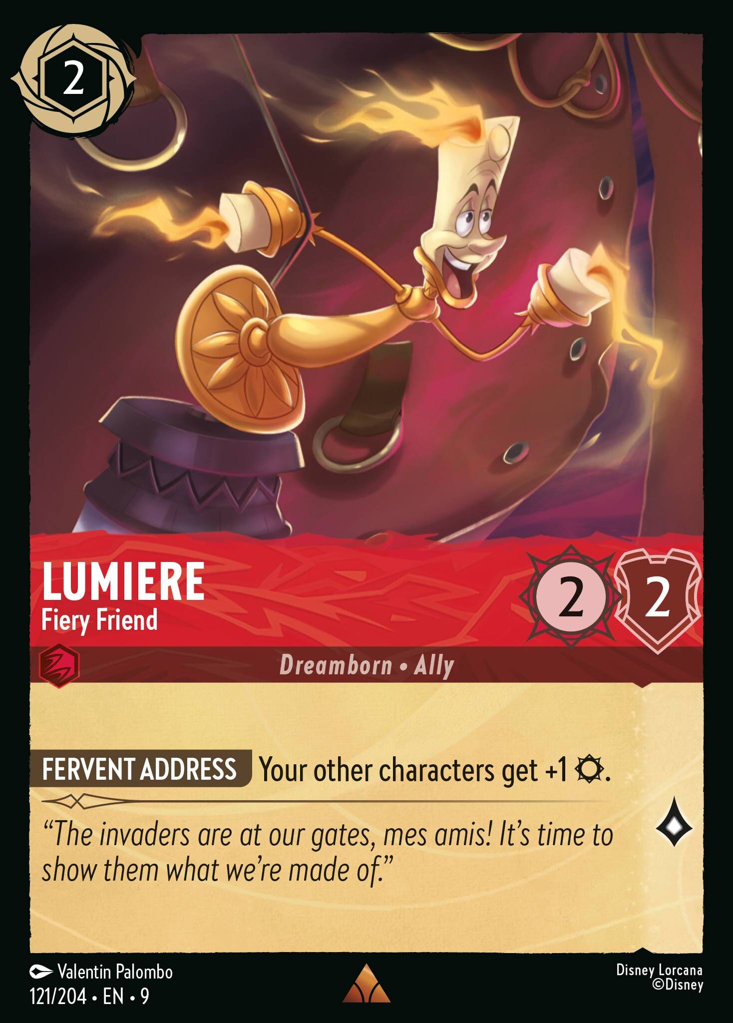 Fabled - 121/204 Lumiere - Fiery Friend R (Foil)