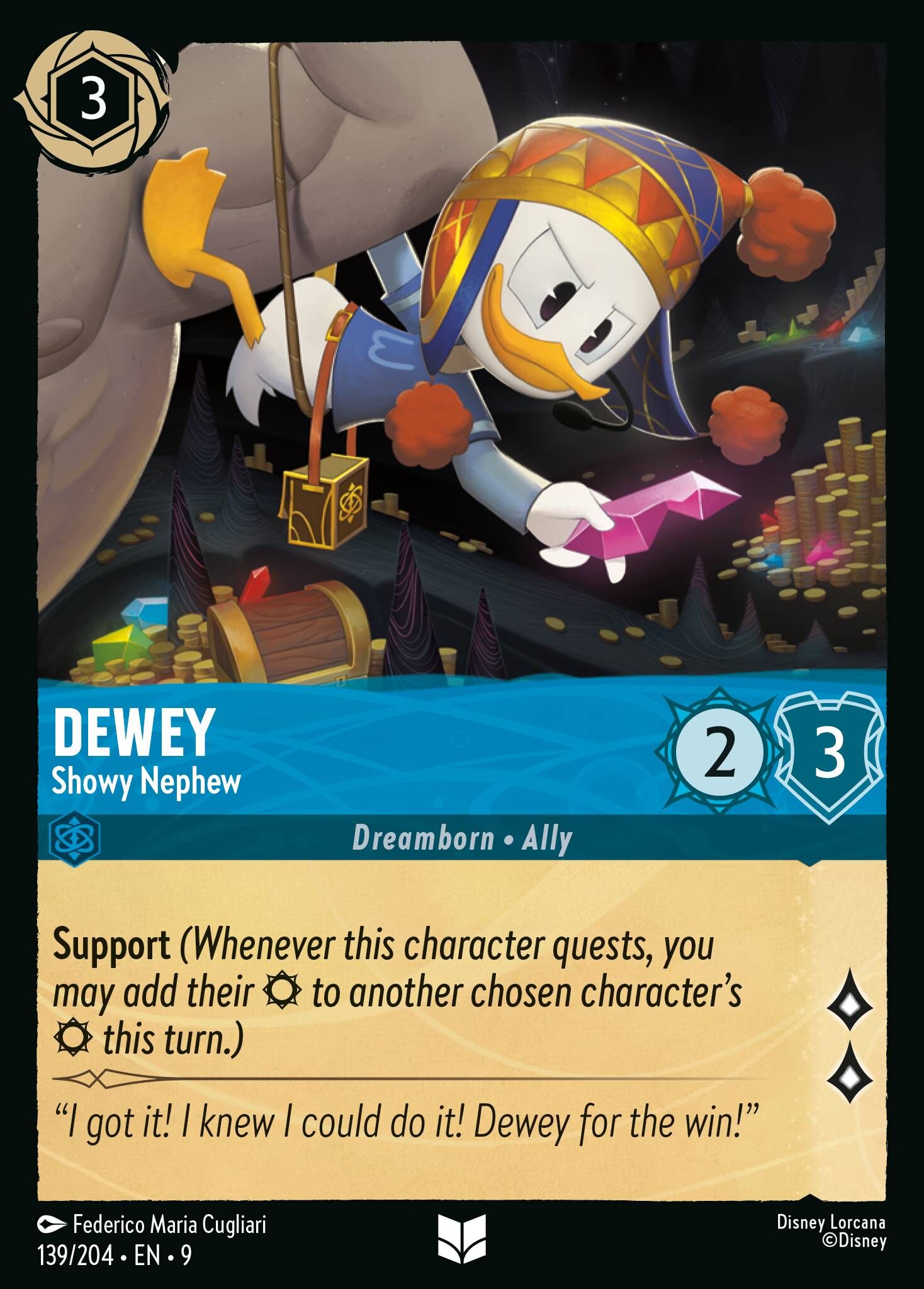Fabled - 139/204 Dewey - Showy Nephew UC (Foil)