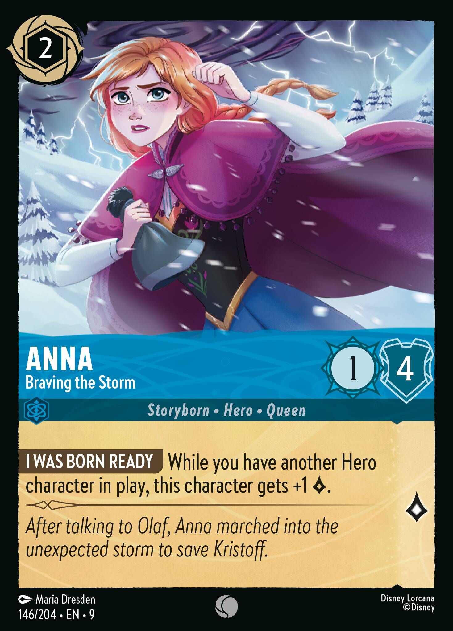 Fabled - 146/204 Anna - Braving the Storm C (Foil)