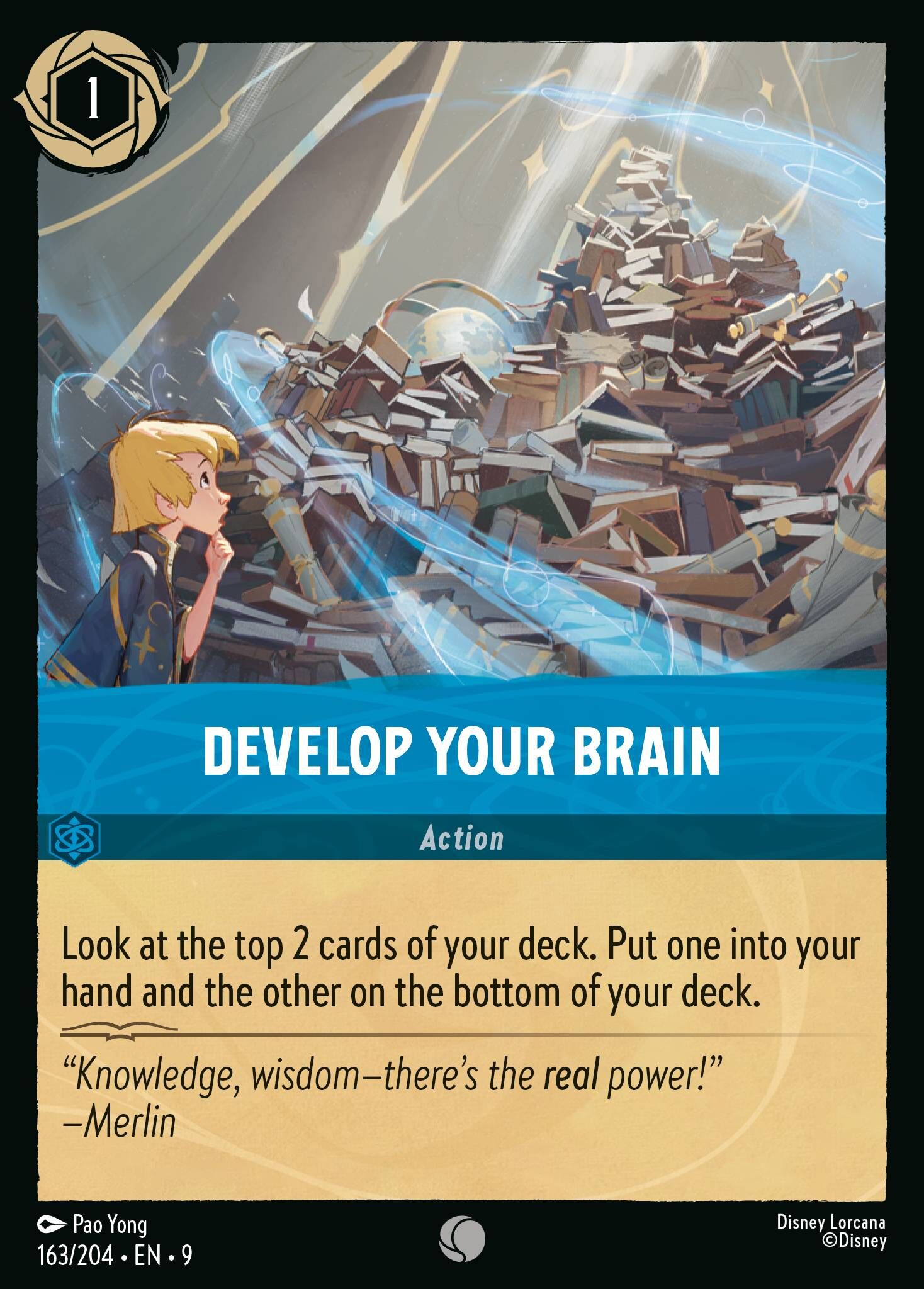 Fabled - 163/204 Develop Your Brain C (Foil)