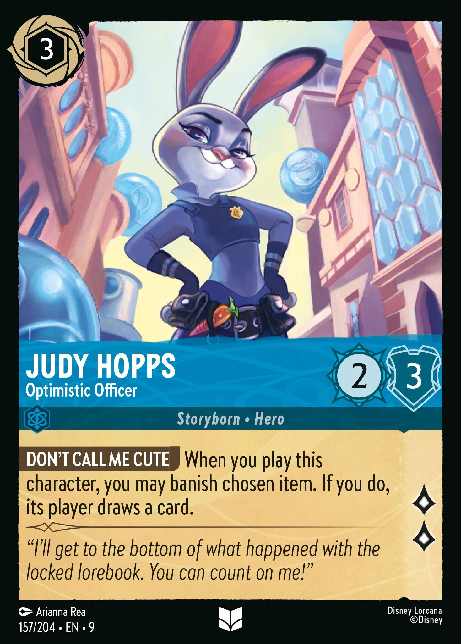 Fabled - 157/204 Judy Hopps - Optimistic Officer UC (Foil)