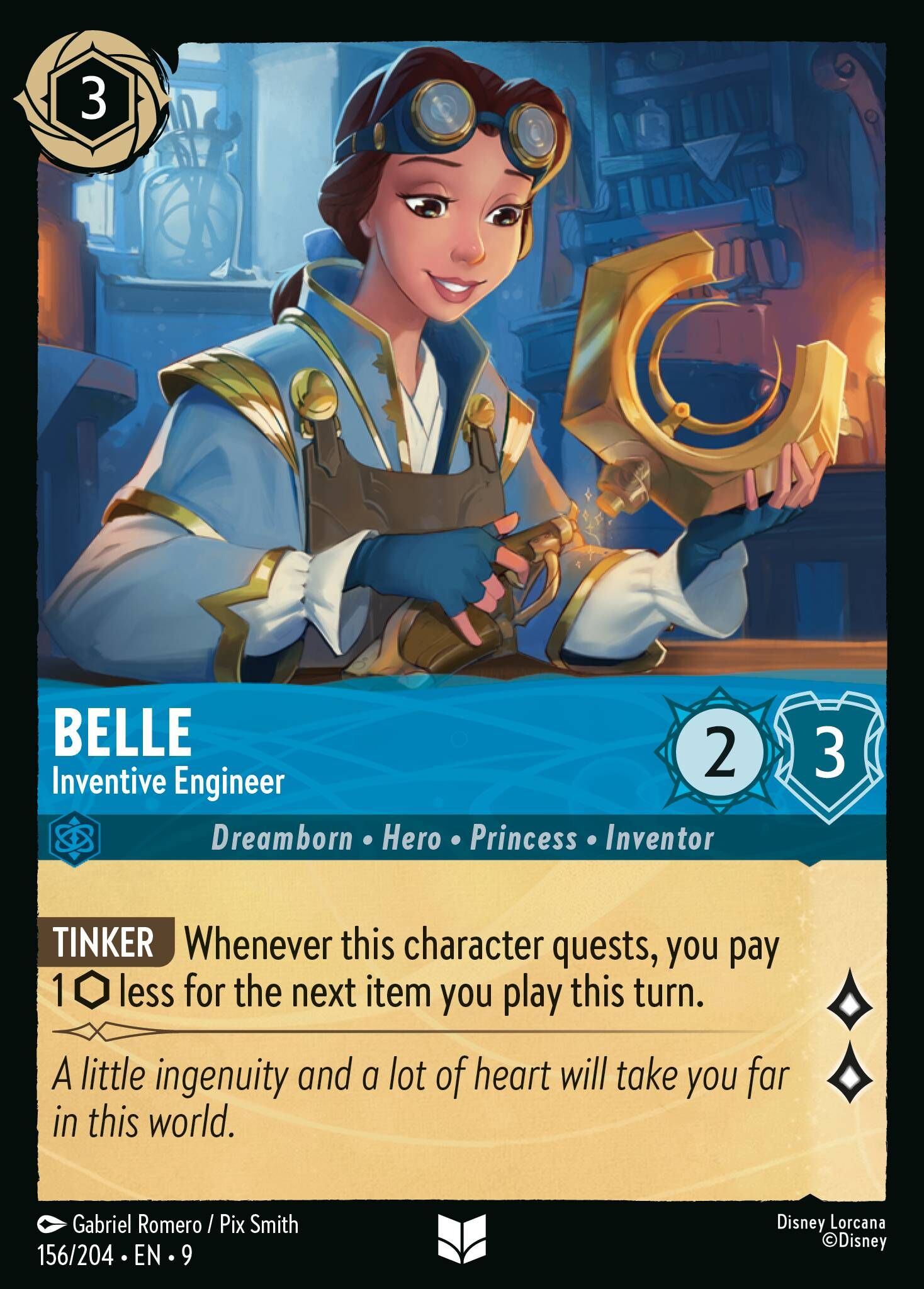 Fabled - 156/204 Belle - Inventive Engineer UC (Foil)