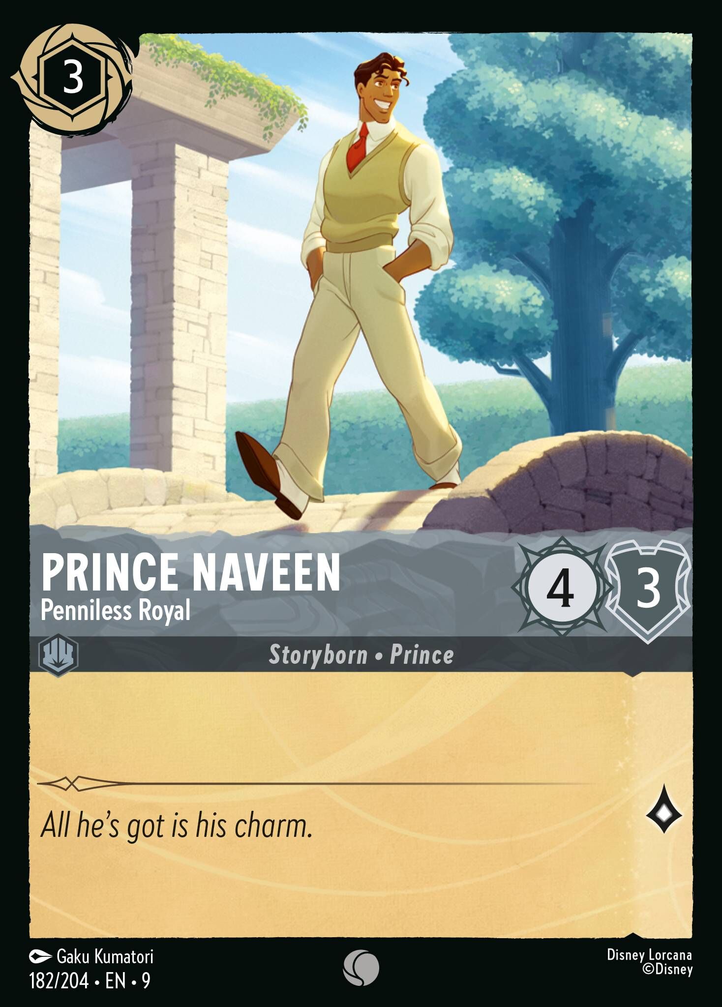 Fabled - 182/204 Prince Naveen - Penniless Royal C (Foil)