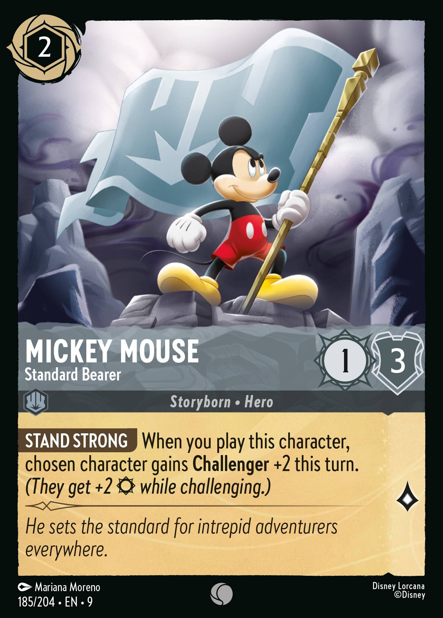 Fabled - 185/204 Mickey Mouse - Standard Bearer C (Foil)