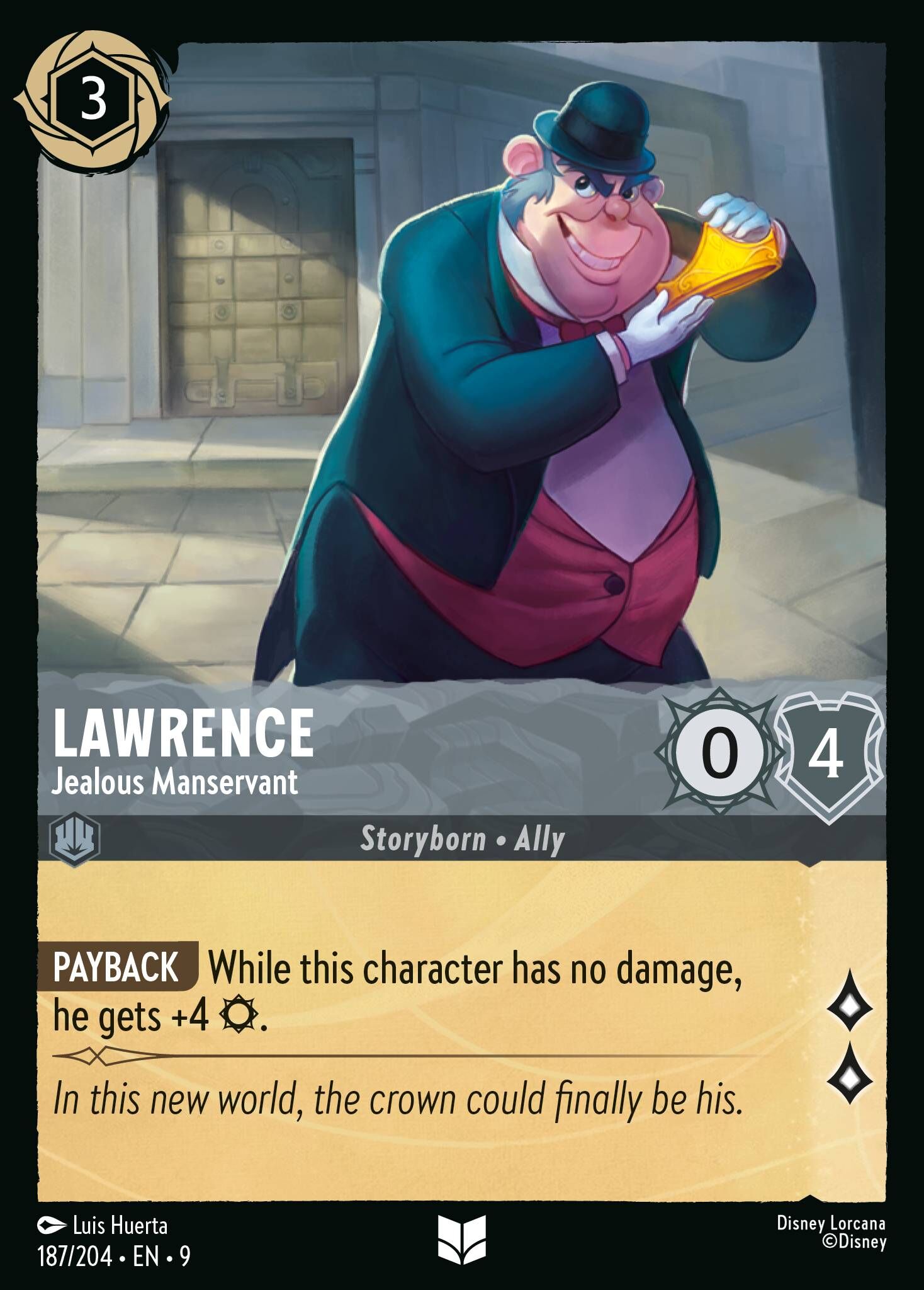 Fabled - 187/204 Lawrence - Jealous Manservant UC (Foil)