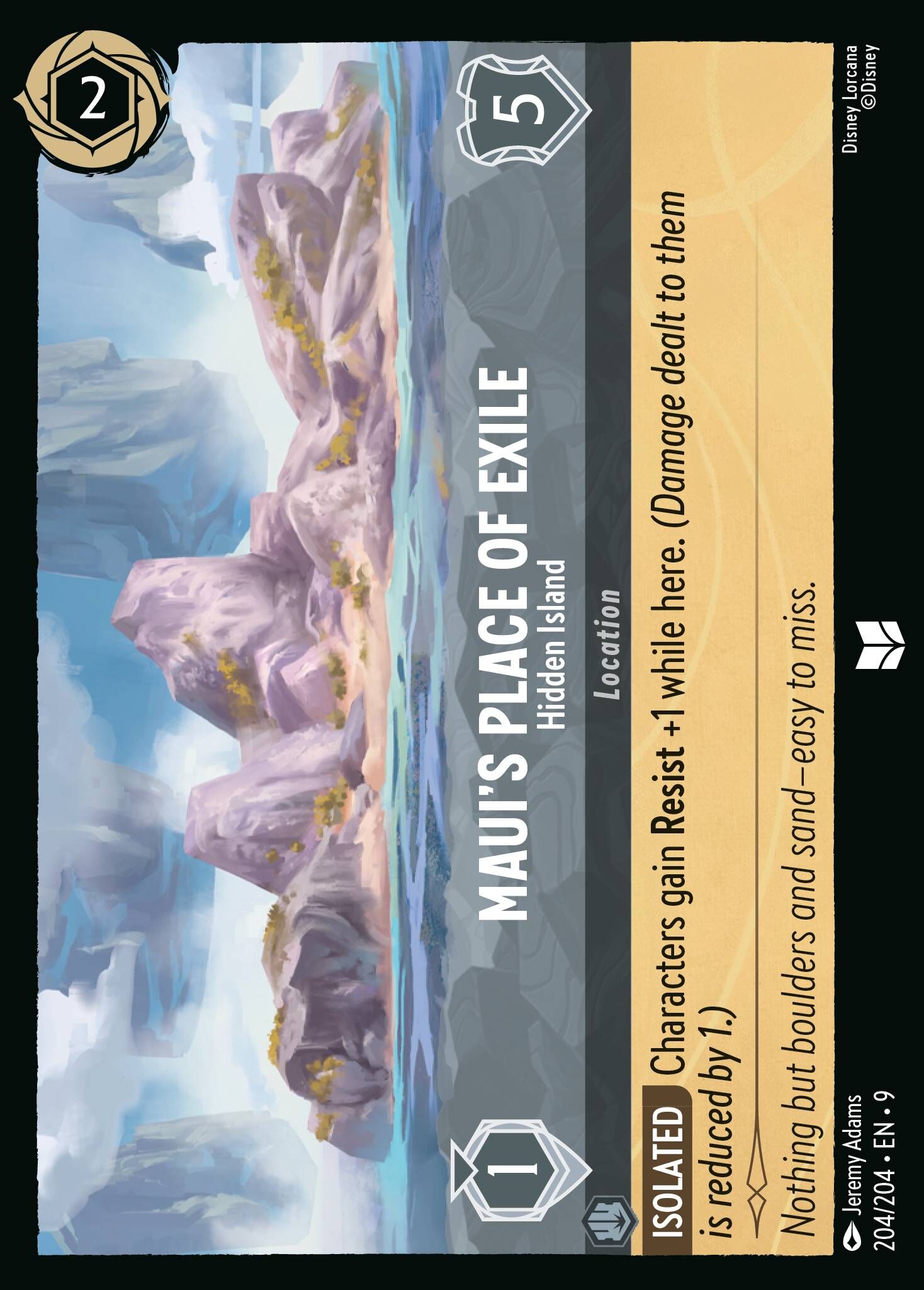 Fabled - 204/204 Maui's Place of Exile - Hidden Island UC (Foil)