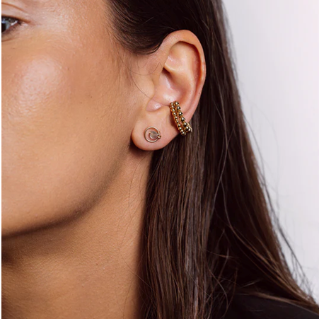 1YA0326-251 [YAY PARIS] Ear Cuff Perlé Laminated Gold #23AHC-310tpbo100 (EU)