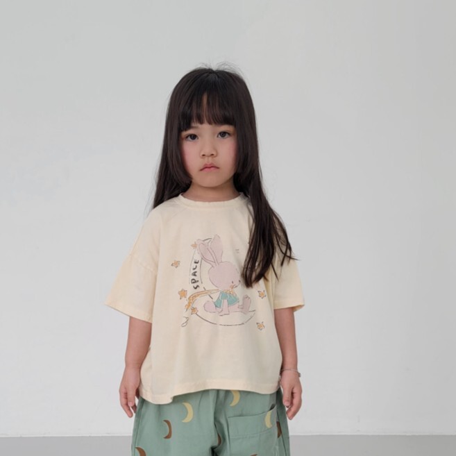 90-140 FUN 月兔印花上衣 2色
