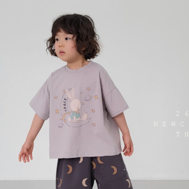 90-140 FUN 月兔印花上衣 2色