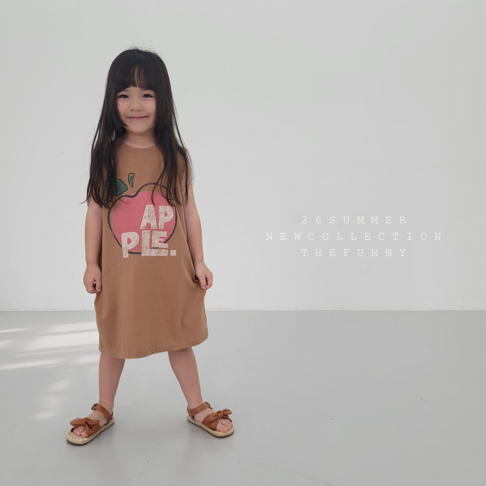 90-140 FUN 蘋果背心洋裝 2色