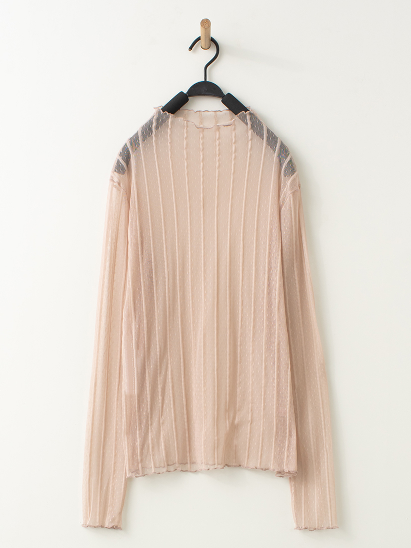 緞面蕾絲連帽上衣條紋透膚內搭雙層柔紗長裙組合