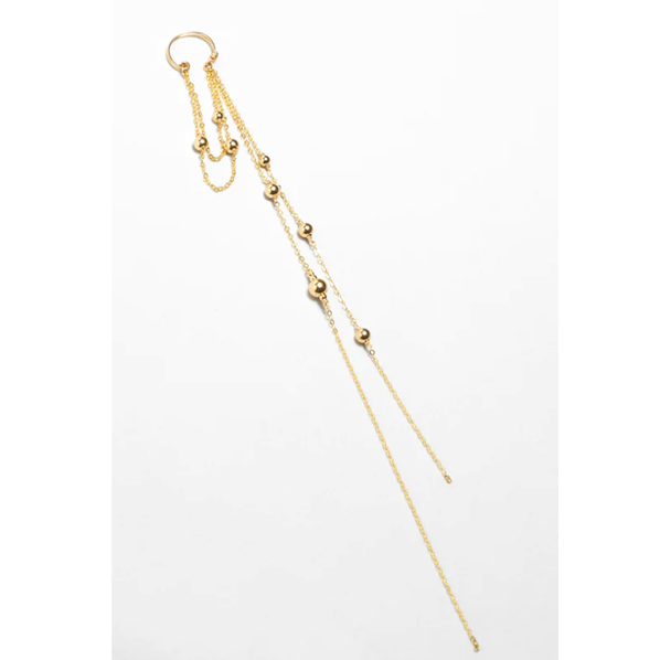 1YA0326-254 [YAY PARIS] Maia Fake Piercing Laminated Gold #24AHC-310qdma100 (EU)