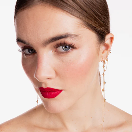 1YA0326-254 [YAY PARIS] Maia Fake Piercing Laminated Gold #24AHC-310qdma100 (EU)