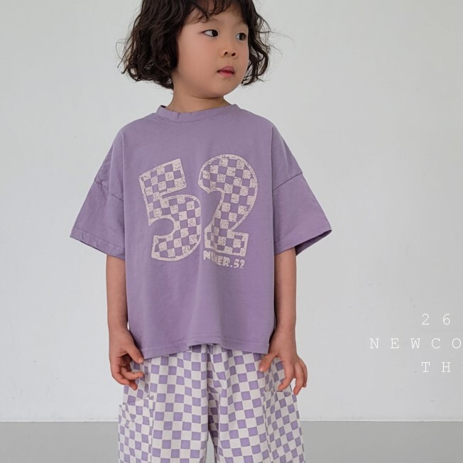 90-140 FUN 方格數字上衣 2色